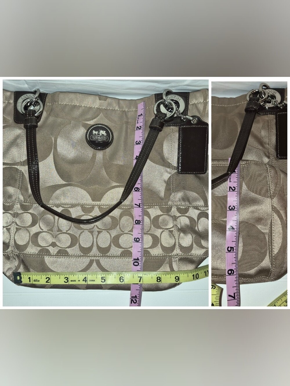 Coach Alex Signature Sateen Tote / Shoulder bag - Picture 10 of 13